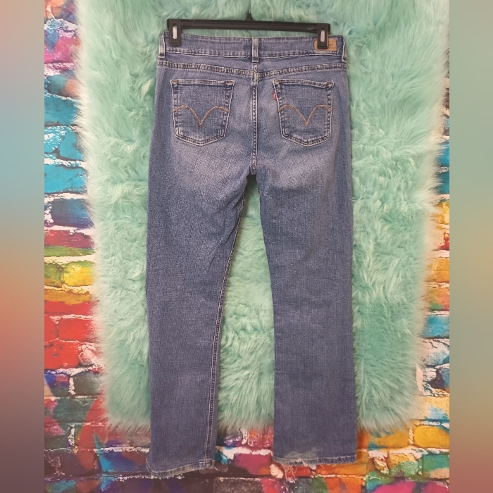 Levi's Blue Slender Bootcut 526 Jean Size 10 M - Picture 12 of 16